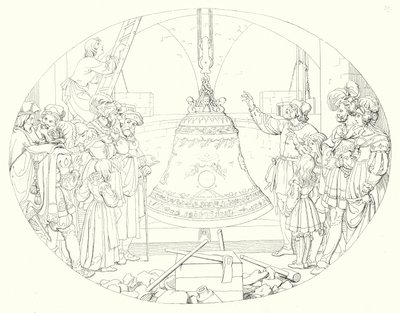 Illustrazione per Lied von der Glocke di Schiller (incisione) da Friedrich August Moritz Retzsch