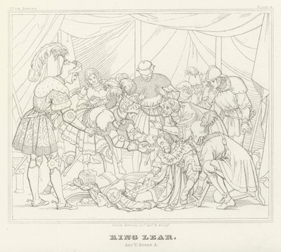 Re Lear, Atto V, Scena 3 da Friedrich August Moritz Retzsch