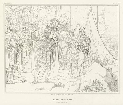 Macbeth, Atto V, Scena 5 da Friedrich August Moritz Retzsch
