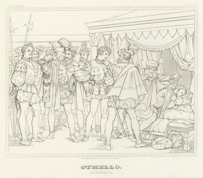 Otello, Atto V, Scena 2 da Friedrich August Moritz Retzsch