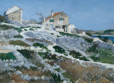 Case dei pescatori a Lussino da Friedrich Beck