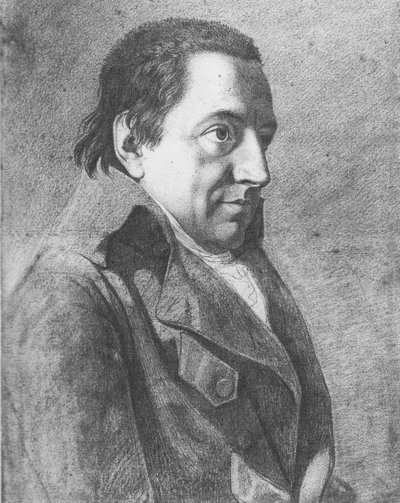 Ritratto di Johann Gottlieb Fichte 1762-1814, c. 1800 da Johann Friedrich Bury