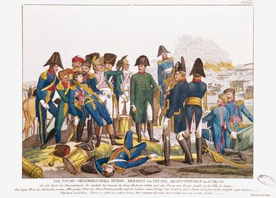 La morte del maresciallo Duroc nella battaglia di Bautzen, 22 maggio 1813 da Friedrich Campe