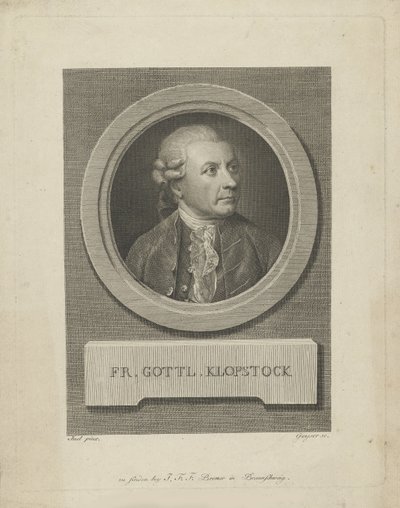 Ritratto di Friedrich Gottlieb Klopstock, c. 1790 da Friedrich Christian Gottlieb Geyser