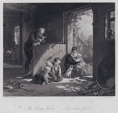 La famiglia felice da Friedrich Edouard Meyerheim