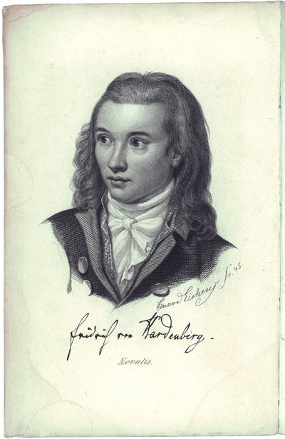 Ritratto del poeta Novalis da Friedrich Eduard Eichens