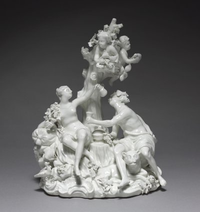 Bacco e Venere, manifattura Tournay Factory, Belgio, c.1755 da Friedrich Elias I Meyer