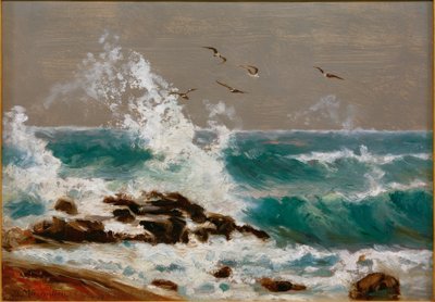 Mareggiata con vento da est su Arran da Friedrich Ernst Morgenstern