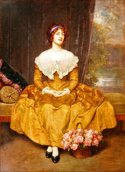 Ritratto di una signora da Friedrich Georg Papperitz