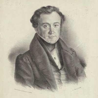 Ritratto del compositore Johann Wenzel Kalliwoda, 1801-1866 da Friedrich Gustav Schlick