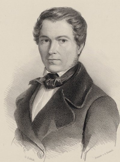 Ritratto del violinista e compositore Joseph Labitzky 1802-1881 da Friedrich Gustav Schlick