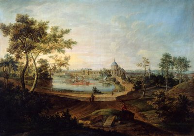 Vista del Grande Palazzo a Oranienbaum, 1758 da Friedrich Hartmann Barisien