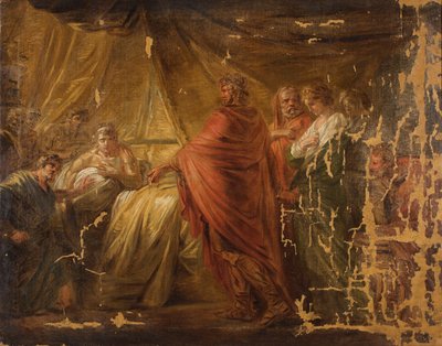 Agamennone riporta Briseide alla tenda di Achille da Friedrich Heinrich Fuger