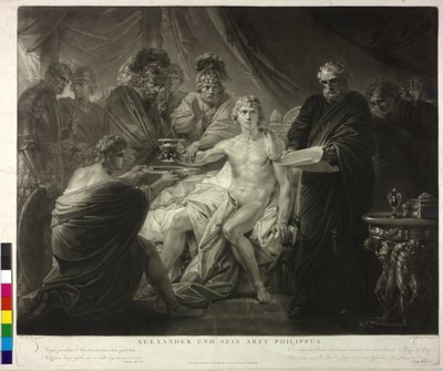 Alessandro Magno e il suo medico Filippo da Friedrich Heinrich Fuger