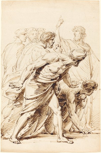 Sette uomini in abiti antichi da Friedrich Heinrich Fuger