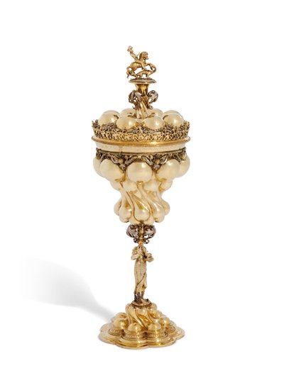 Coppa con coperchio, Norimberga, fine XVI secolo da Friedrich Hillebrandt