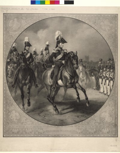 Ritratto equestre di Federico Guglielmo IV da Friedrich Jentzen