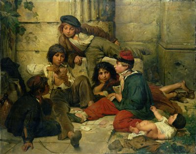 Bambini delle strade di Parigi, 1852 da Friedrich Karl Hausmann