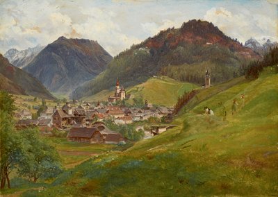 Vista su Eisenerz da Friedrich Loos