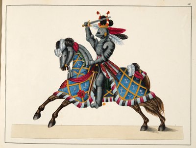 Un cavaliere in un torneo, tavola da 