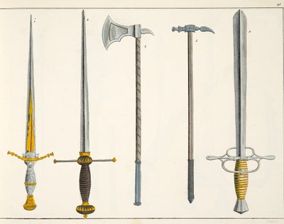 Spade, tavola da 
