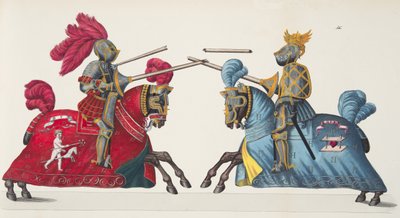 Due cavalieri in un torneo, tavola da 