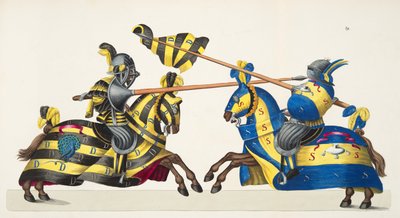 Due cavalieri in un torneo, tavola da 