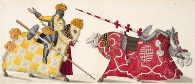 Due cavalieri a un torneo, tavola da 