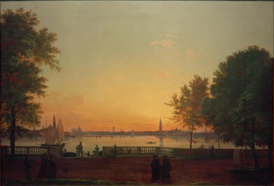 Vista di Venezia dai Giardini Pubblici da Friedrich Nerly