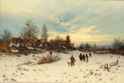 Un Tramonto Invernale da Friedrich Nicolai Joseph Heydendahl