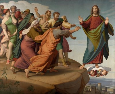 Cristo sfugge ai farisei da Friedrich Overbeck
