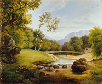 Coppia nel paesaggio da Friedrich Philipp Reinhold