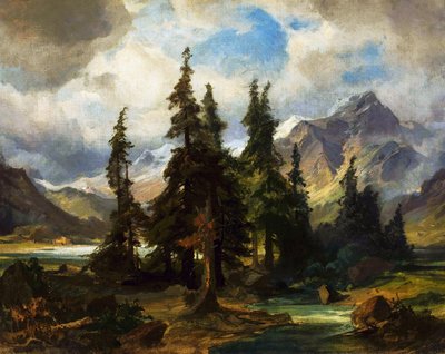 Paesaggio norvegese. da Friedrich Preller the Elder