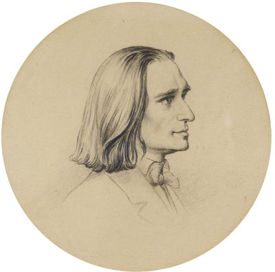 Ritratto del Compositore Franz Liszt 1811-1886 da Friedrich Preller the Elder