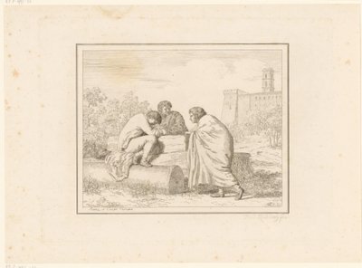 Tre giovani uomini da Friedrich Rehberg