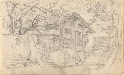 Cortile di una casa di campagna svizzera da Friedrich Salathé