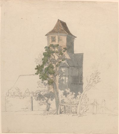 Torre di una casa fortificata [recto] da Friedrich Salathé