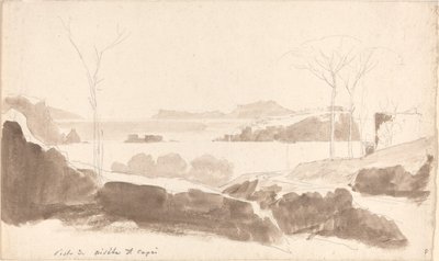 Veduta delle isole di Nisida e Capri da Friedrich Salathé