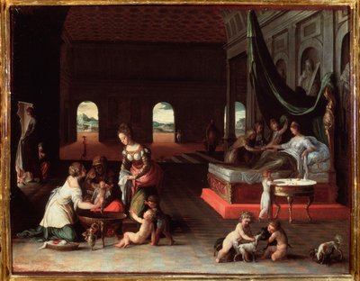 Nascita di un bambino da Friedrich Sustris