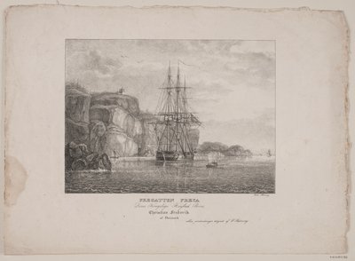 La fregata Freya da Friedrich Thøming