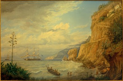 F. Thöming, Monastero dei Cappuccini presso Amalfi da Friedrich Thöming