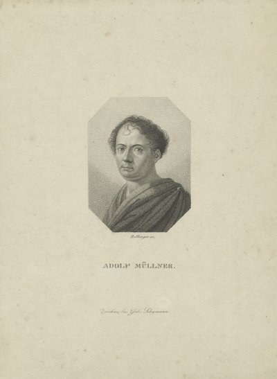Amandus Gottfried Adolf Müllner 1774-1829, ca 1820 da Friedrich Wilhelm Bollinger