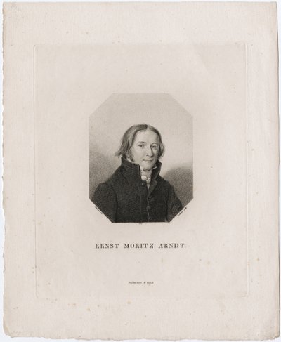 Ritratto di Ernst Moritz Arndt da Friedrich Wilhelm Bollinger