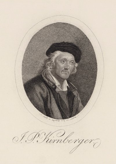 Ritratto del compositore Johann Philipp Kirnberger da Friedrich Wilhelm Bollinger
