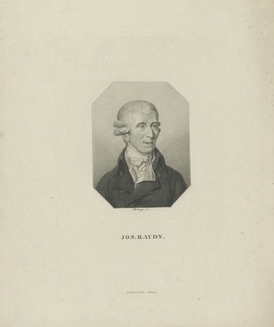 Ritratto del compositore Joseph Haydn da Friedrich Wilhelm Bollinger