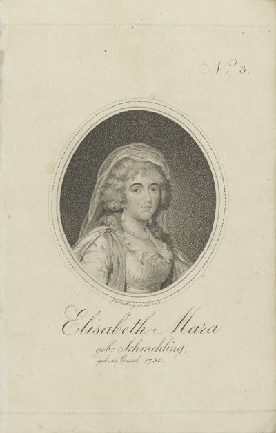 Gertrud Elisabeth Mara, nata Schmeling 1749-1833, 1803 da Friedrich Wilhelm Nettling