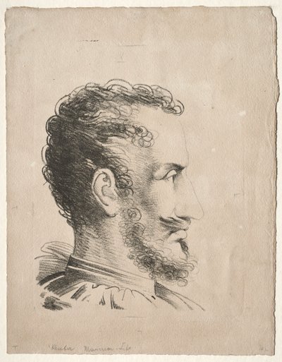 Testa di profilo da Friedrich Wilhelm Reuter
