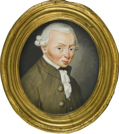Ritratto di Immanuel Kant 1724-1804, 1765 da Friedrich Wilhelm Springer