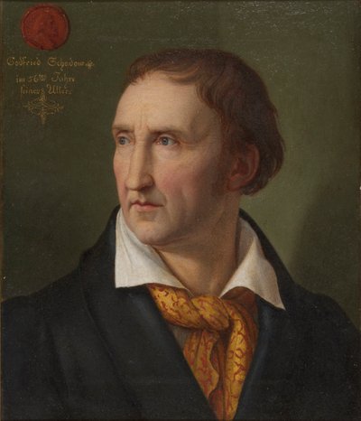 Ritratto di Johann Gottfried Schadow 1764-1850, 1819 da Friedrich Wilhelm von Schadow