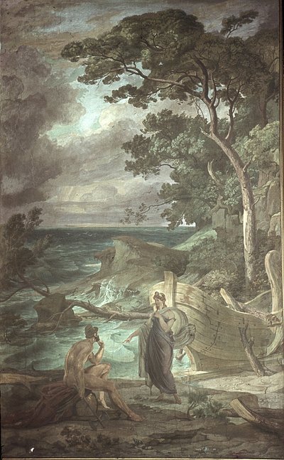 Arrivo di Ulisse dalla ninfa Calipso, Scene dall